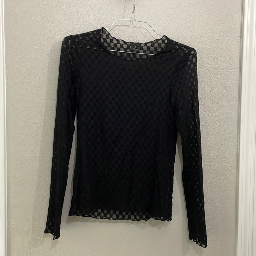 Sheet black long sleeve